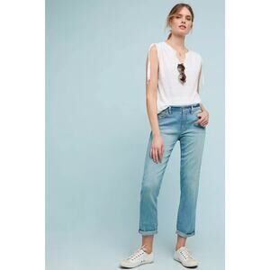 Pilcro x Anthropologie Slim Boyfriend Jeans Light Wash Size 28 (31x29.5)
